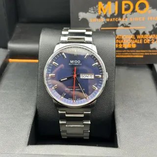 Mido Commander M021.431.11.041.00 40mm Stainless steel Blue