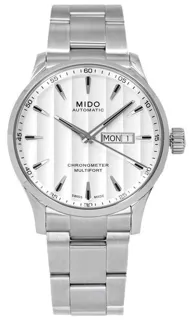 Mido Multifort M038.431.11.031.00 42mm Stainless steel White