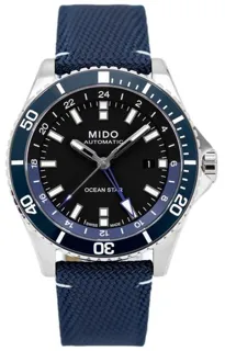 Mido Ocean Star GMT M026.629.17.051.00 44mm Stainless steel Black