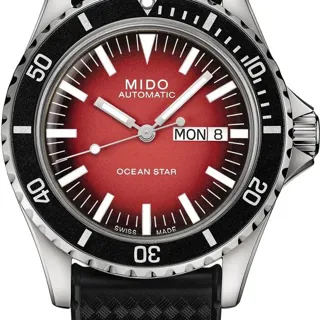 Mido Ocean Star M026.830.17.421.00 Stainless steel Red