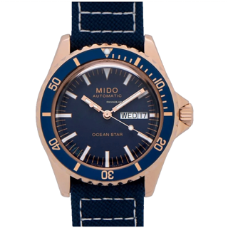 Mido Ocean Star M0268303804100 41mm steel$rose gold PVD blue