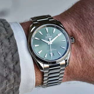 Omega Aqua Terra 220.10.34.20.10.001 34mm Stainless steel Green