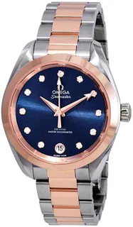 Omega Aqua Terra 220.20.34.20.53.001 34mm Stainless steel Blue