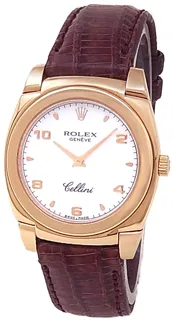 Rolex Cellini Cestello 5320 32mm Rose gold White