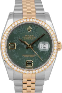 Rolex Datejust 116243 Stainless steel Green Floral Motif