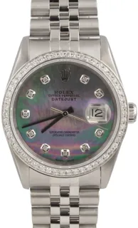 Rolex Datejust 16220 Stainless steel Black MOP