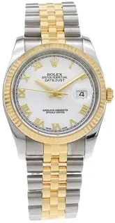 Rolex Datejust 36 116233 Stainless steel and 18k yellow gold White