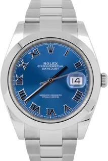 Rolex Datejust 41 126300 Stainless steel Azzurro Blue