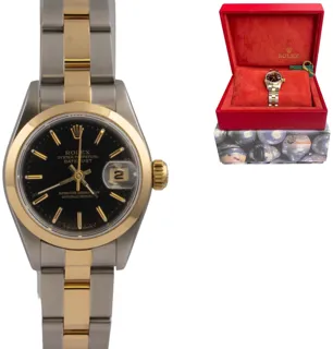 Rolex Datejust 69173 Stainless steel and 18k yellow gold Black