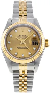 Rolex Datejust 79173 Yellow gold and Stainless steel Champagne