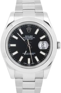 Rolex Datejust II 116300 Stainless steel Black