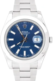 Rolex Datejust II 116300 Stainless steel Blue