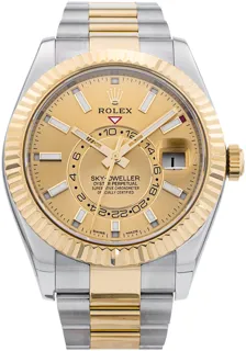 Rolex Sky-Dweller 326933 42mm Yellow gold and Stainless steel Champagne