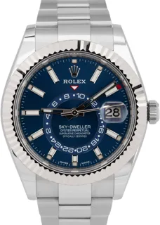 Rolex Sky-Dweller 326934 42mm Stainless steel Luminous Blue