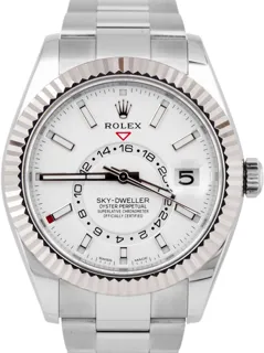 Rolex Sky-Dweller 326934 Stainless steel White$Ivory