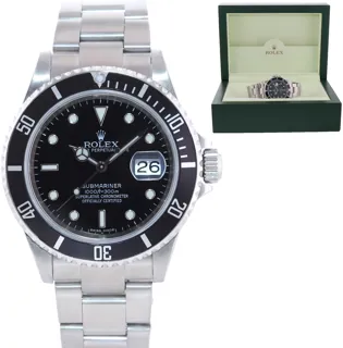 Rolex Submariner 16610 Stainless steel Black