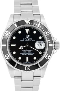 Rolex Submariner Date 16610 Stainless steel Black