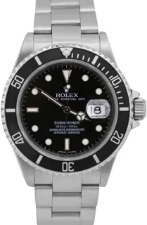 Rolex Submariner Date 16610 Stainless steel Black