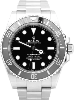 Rolex Submariner (No Date) 124060LN Stainless steel Black