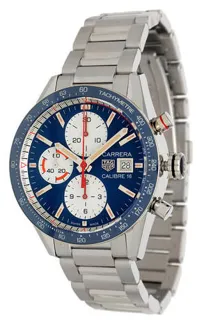 TAG Heuer Carrera CV201AR.BA0715 41mm Ceramic and Stainless steel Blue