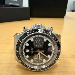 Tudor Heritage Chrono 70330N 42mm Stainless steel Black