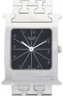 Hermès H watch HH1.510 Stainless steel Black