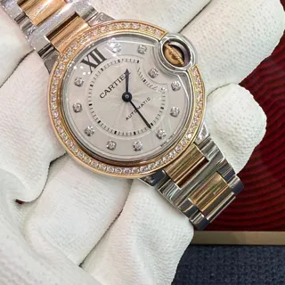 Cartier Ballon Bleu de Cartier W3BB0023 33mm Rose gold and Stainless steel Silver