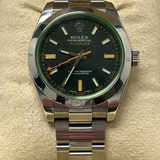 Rolex Milgauss 116400GV-0001 40mm Stainless steel Black