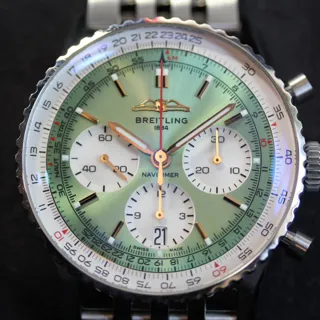 Breitling Navitimer AB0139211L1A1 41mm Stainless steel Green