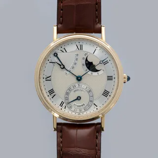 Breguet Classique Moonphase Power Reserve 3130ba/11/986 36mm 18k yellow gold Silver