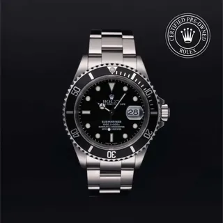 Rolex Submariner Date 16610 40mm Stainless steel Black