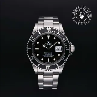 Rolex Submariner Date 16610 40mm Stainless steel Black