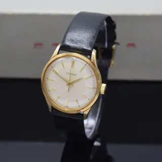 Eterna 33mm 14k yellow gold Silver