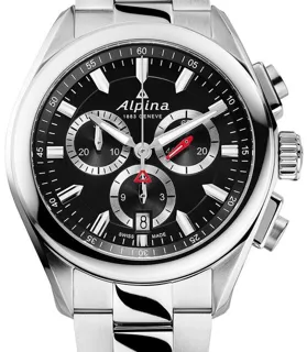 Alpina Alpiner AL-373BS4E6B 42mm Stainless steel Black