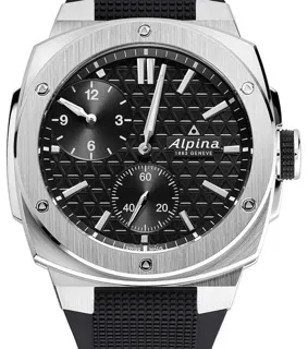 Alpina Alpiner AL-650B4AE6 41mm Stainless steel Black