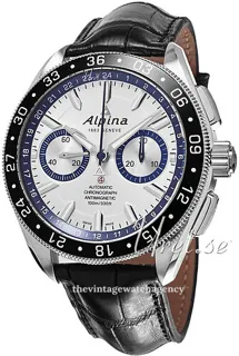 Alpina Alpiner AL-860AD5AQ6 44mm brushed/polished steel Silver