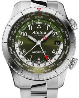 Alpina Startimer AL-255GR4S26B 41mm Stainless steel Green