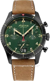 Alpina Startimer AL-372GR4FBS26 Stainless steel and Black PVD Green