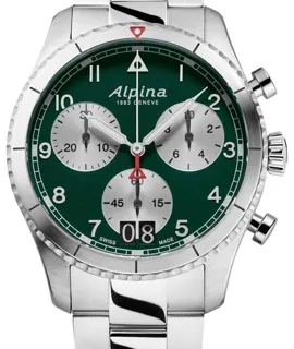 Alpina Startimer AL-372GRS4S26B 41mm Stainless steel Green