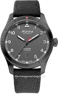 Alpina Startimer AL-525G4TS26 41mm Stainless steel and Black PVD Gray