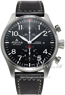 Alpina Startimer AL-725B4S6 Stainless steel Black