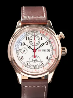 Ball Trainmaster CM1032D-PG-L1J-WH 43mm 18kt Rose Gold White