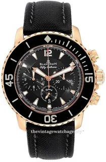 Blancpain Fifty Fathoms 5085F-3630-52A 18k rose gold Black