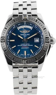 Breitling Galactic 44 A45320B9-C902-375A 44mm Brushed/polished steel Blue