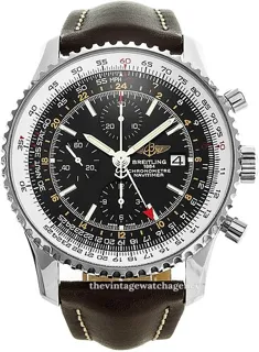 Breitling Navitimer World A2432212-B726-439X-A20BA.1 polished steel Black