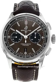 Breitling Premier AB01181A1Q1X2 Stainless steel Brown