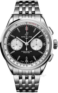 Breitling Premier AB0118371B1A1 Stainless steel Black