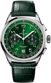 Breitling Premier B01 AB0145371L1P2 42mm brushed/polished steel green