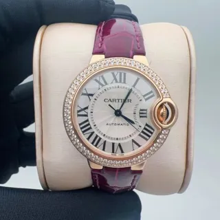 Cartier Ballon Bleu 33mm WE902036 33mm Rose gold Silver