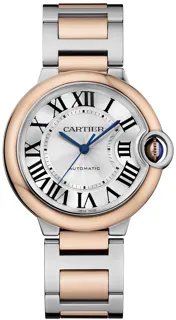 Cartier Ballon Bleu de Cartier W2BB0033 36mm Rose gold and Stainless steel Silver